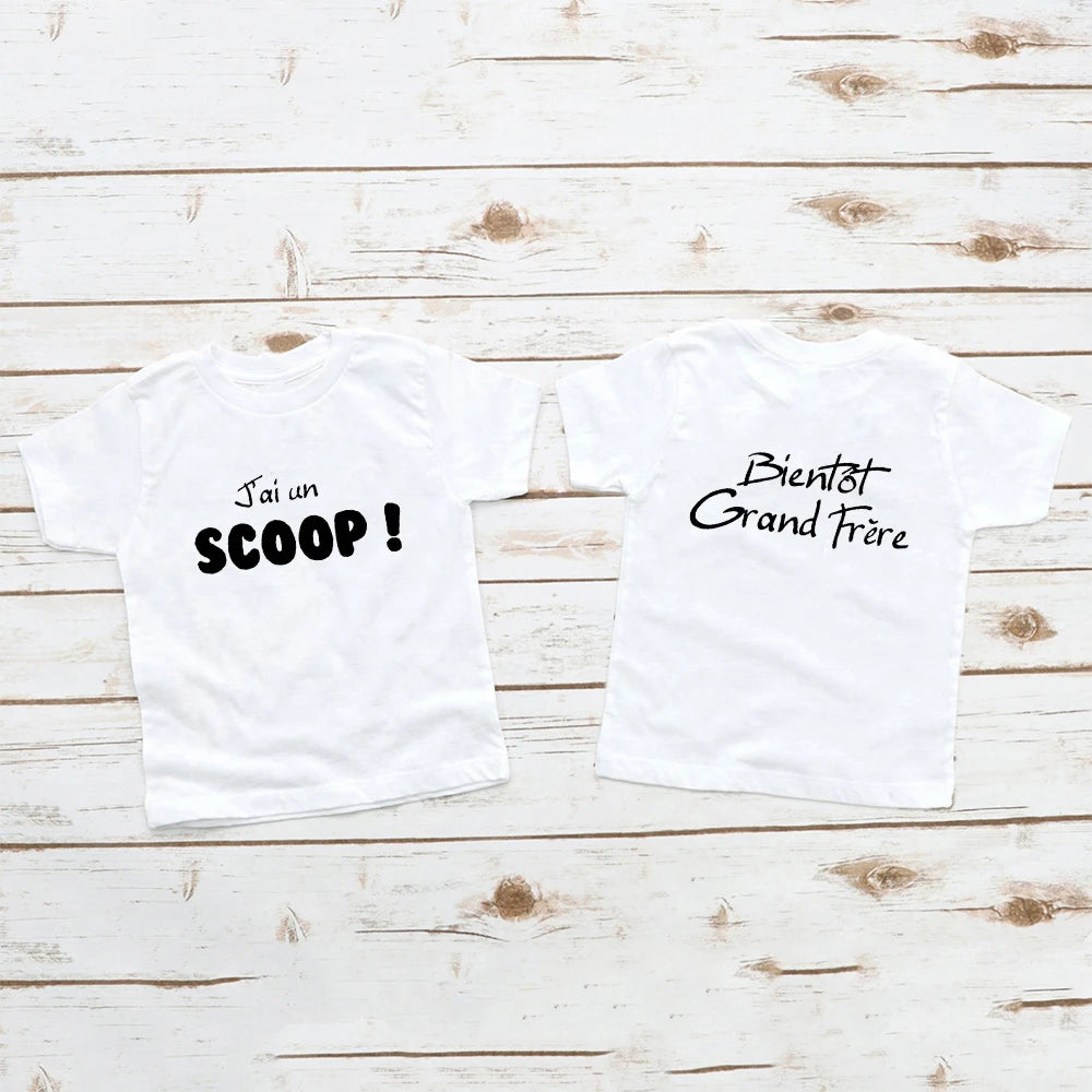 T-shirt Enfant Annonce Grossesse