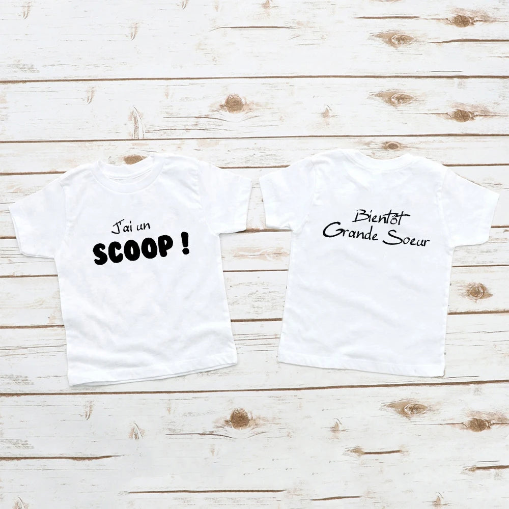 T-shirt Enfant Annonce Grossesse