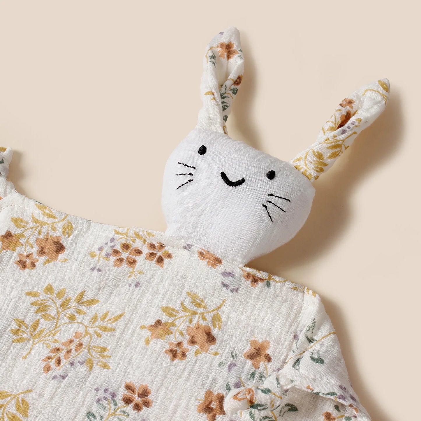 Doudou en mousseline avec motifs  – 100% coton