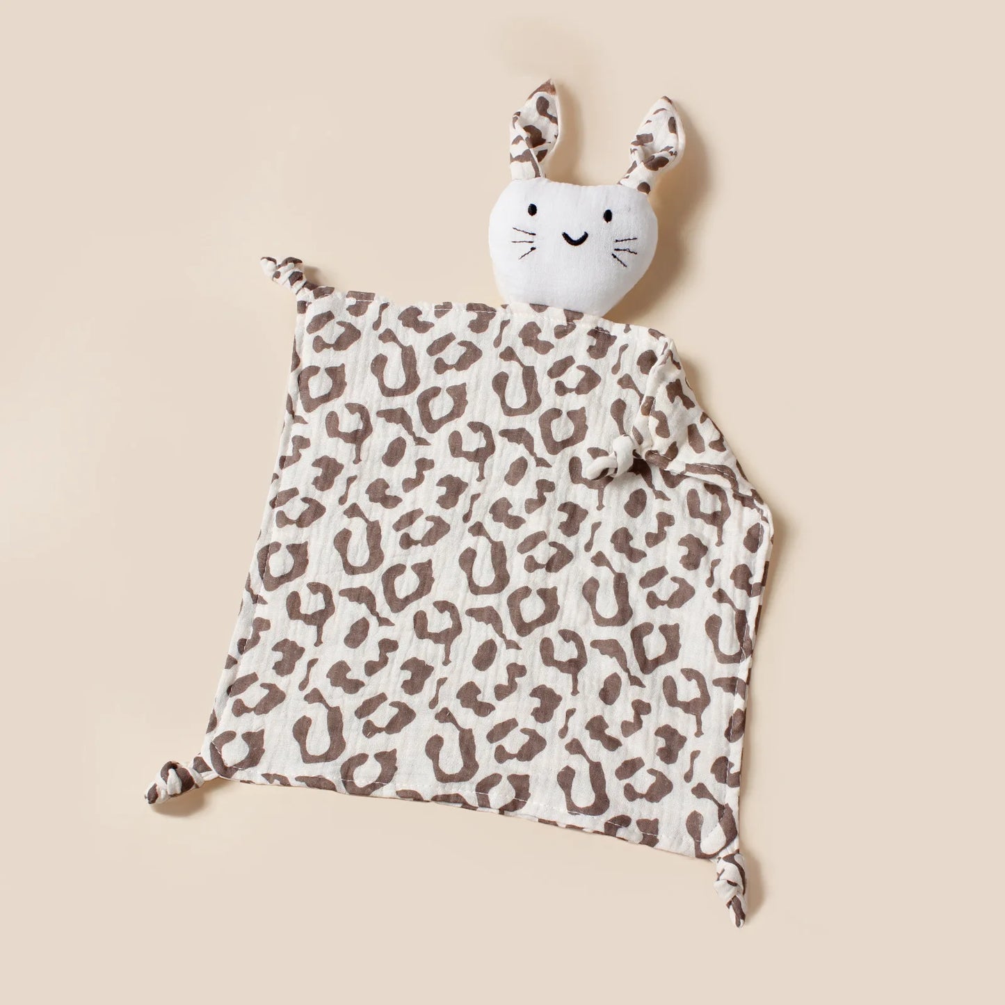 Doudou en mousseline avec motifs  – 100% coton