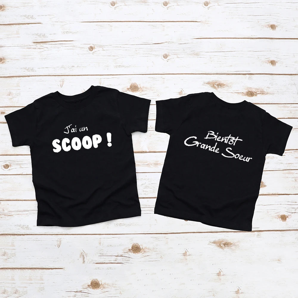 T-shirt Enfant Annonce Grossesse