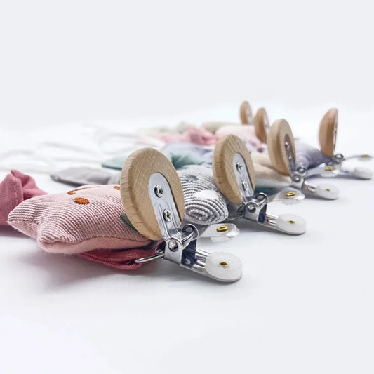Attache-tétine avec motifs en coton