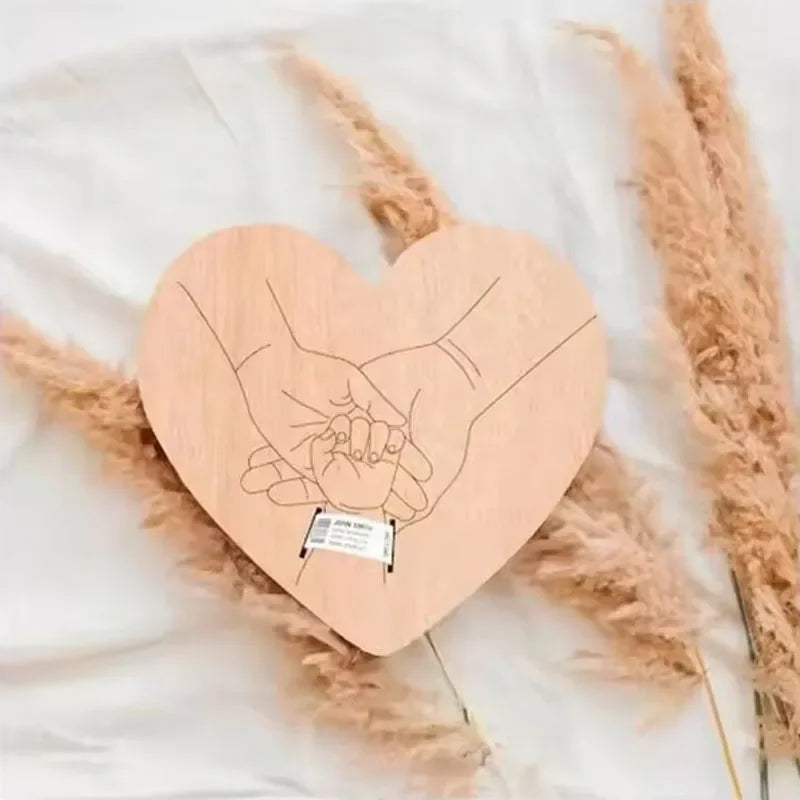 Porte-Souvenir Gravé Nouveau-Né