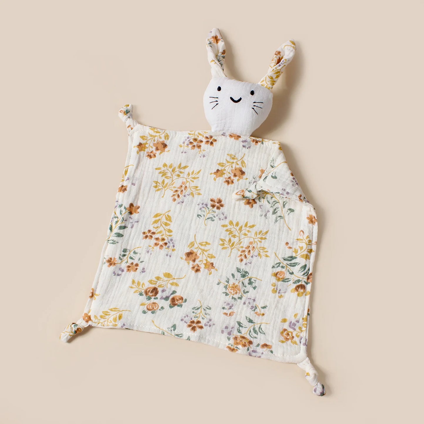 Doudou en mousseline avec motifs  – 100% coton