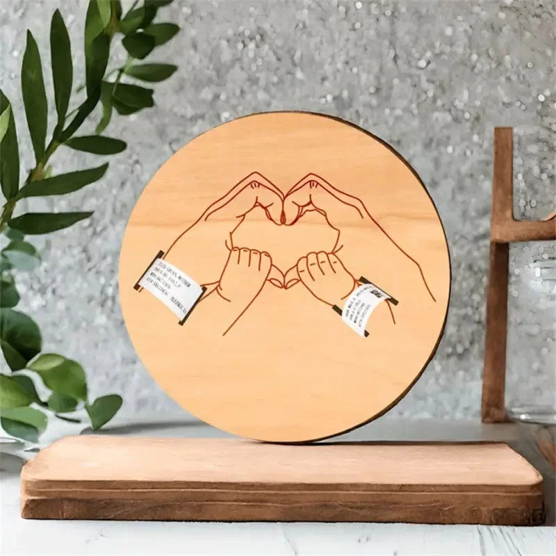 Porte-Souvenir Gravé Nouveau-Né