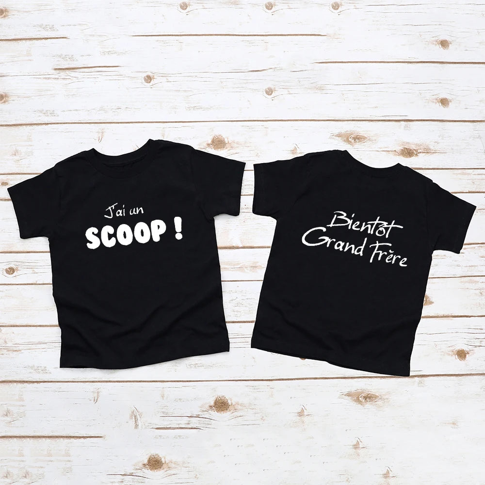 T-shirt Enfant Annonce Grossesse
